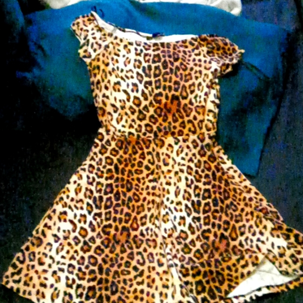 Forever 21 dress. Size small color cheata print